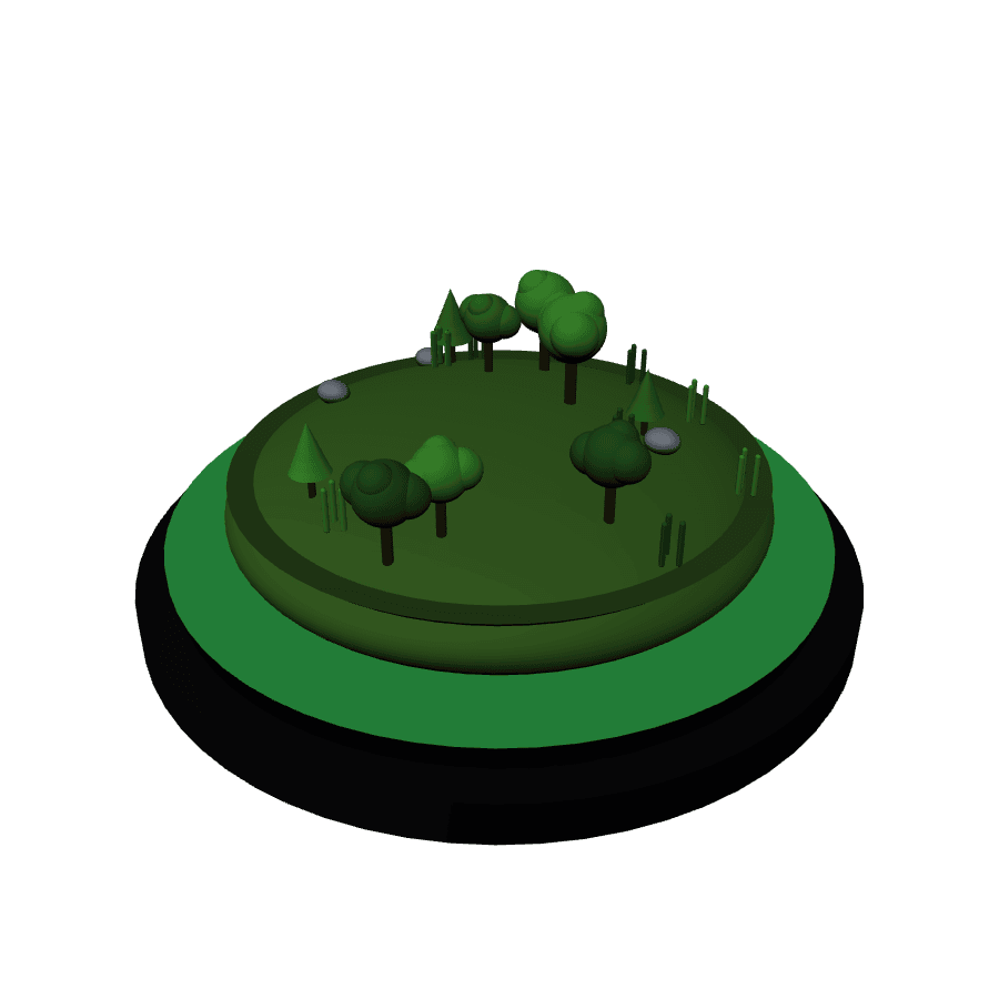 Summer diorama island